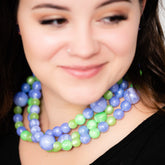 lilac lime necklace