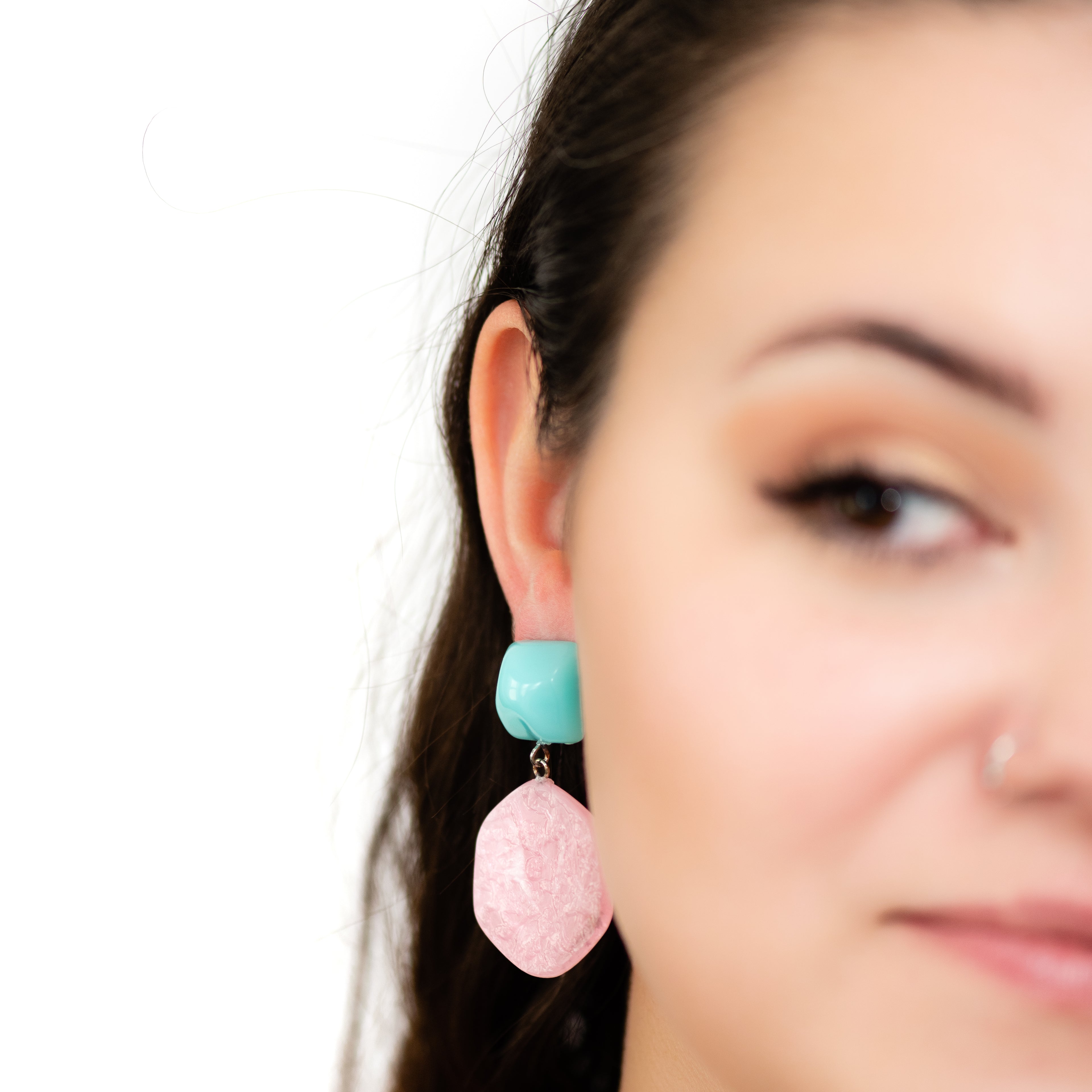lucite vintage earrings