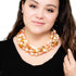 peach gold sylvie necklace