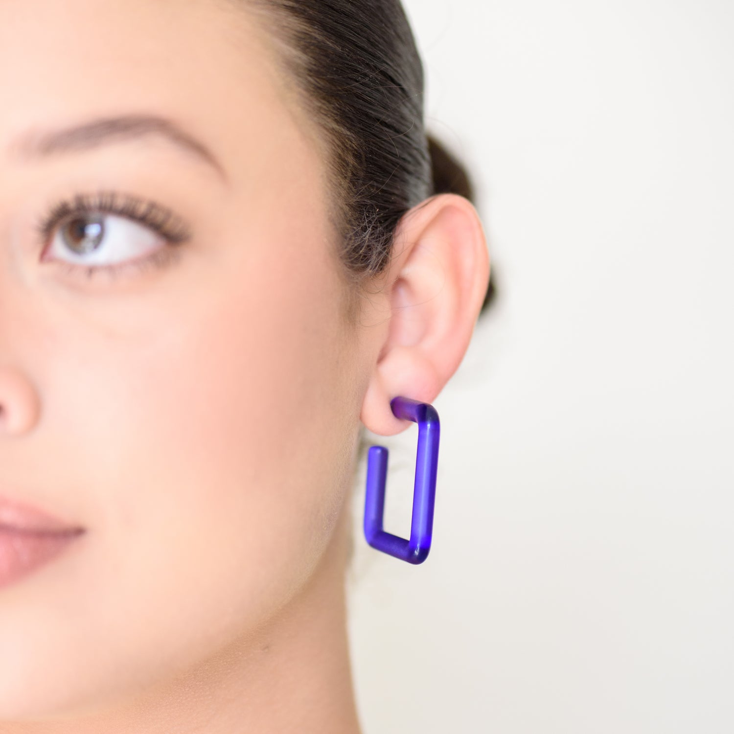 leetie quad hoop earrings acrylic