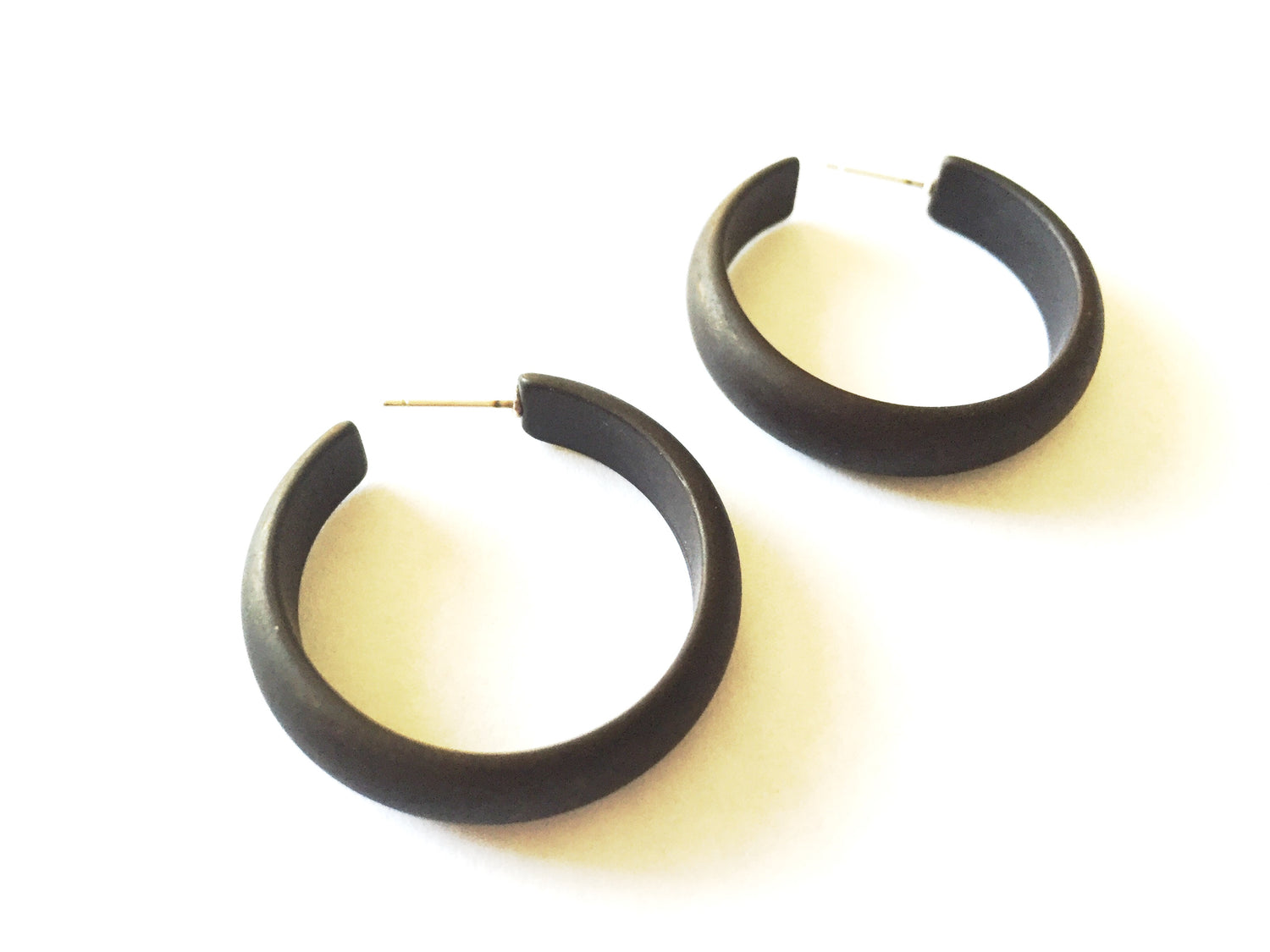 black matte earrings