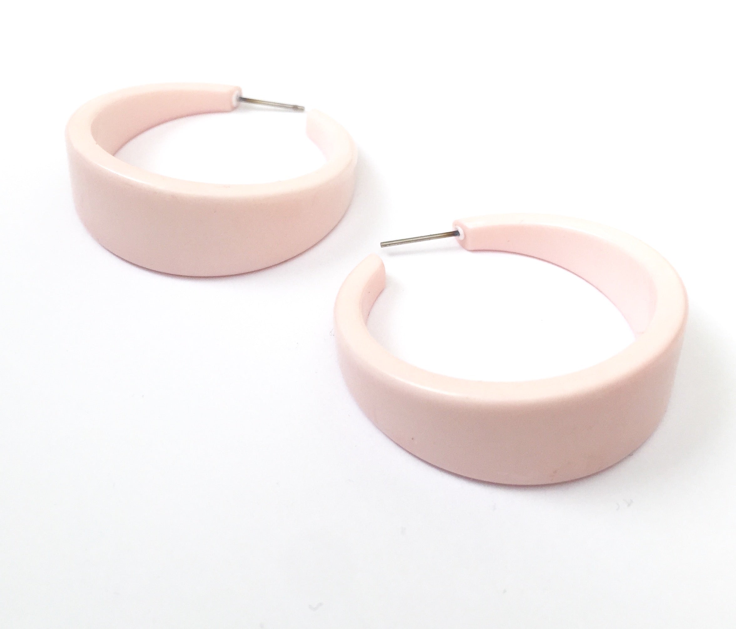 light pink hoops