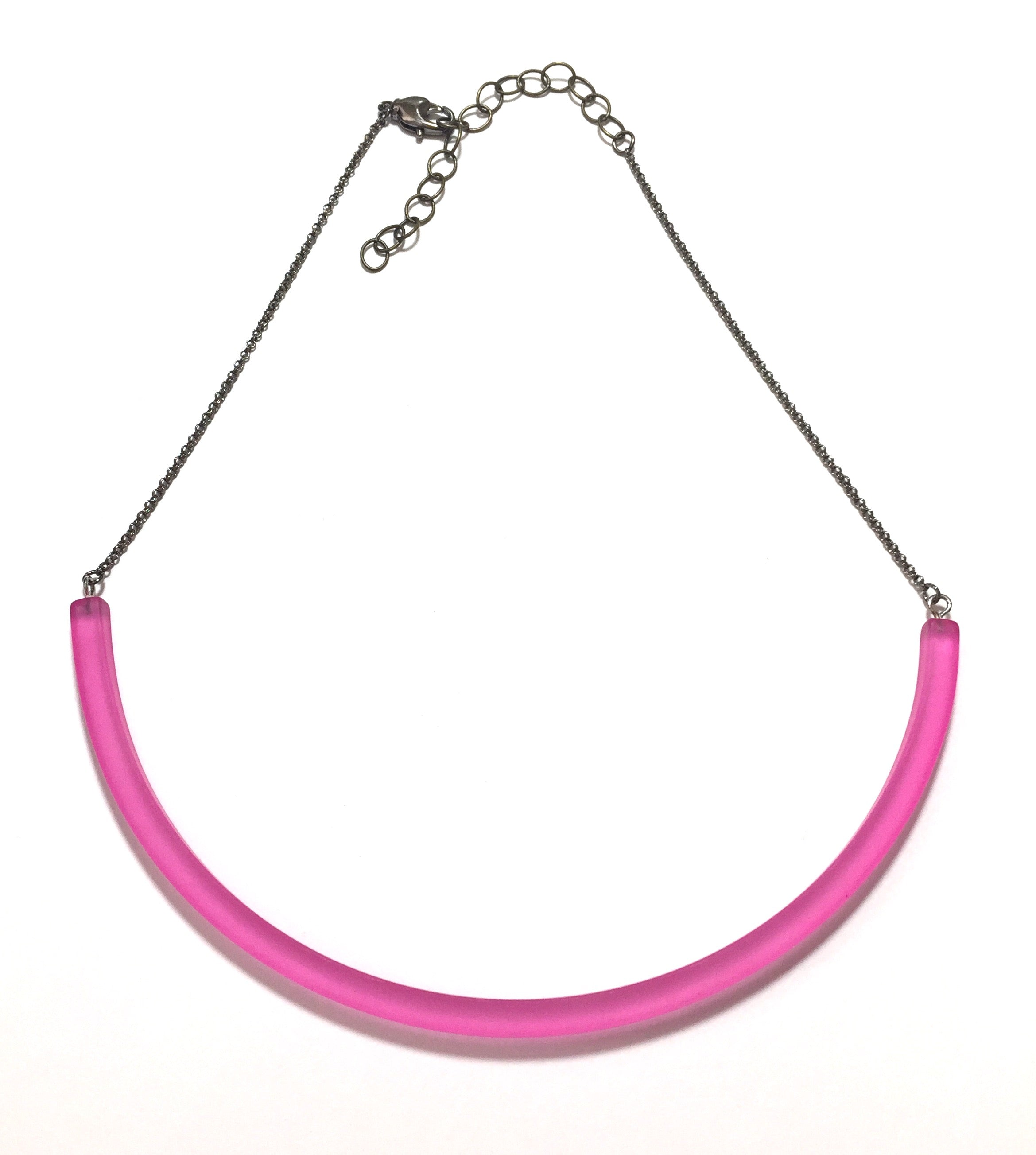 pink lucite necklace