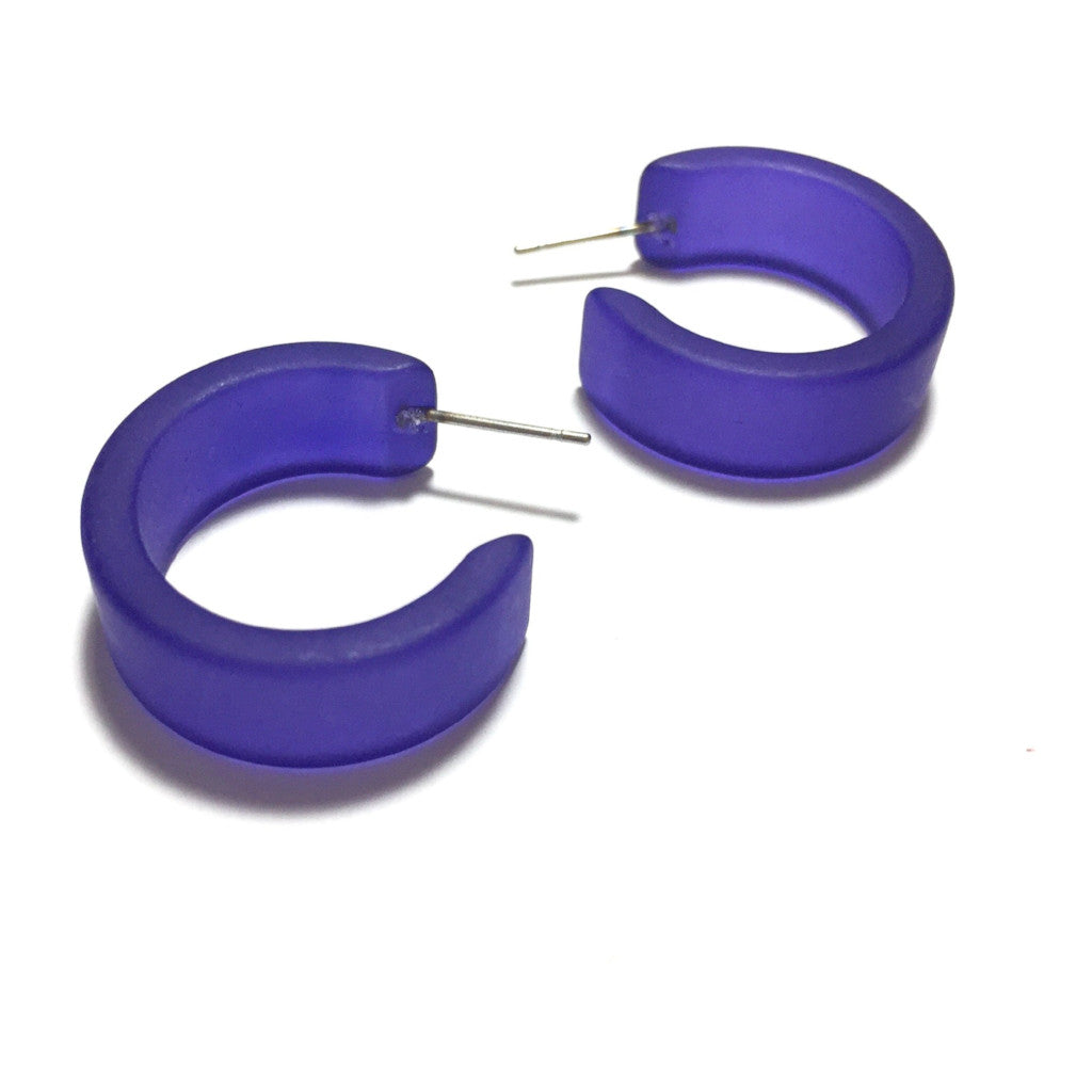 cobalt frosted hoops