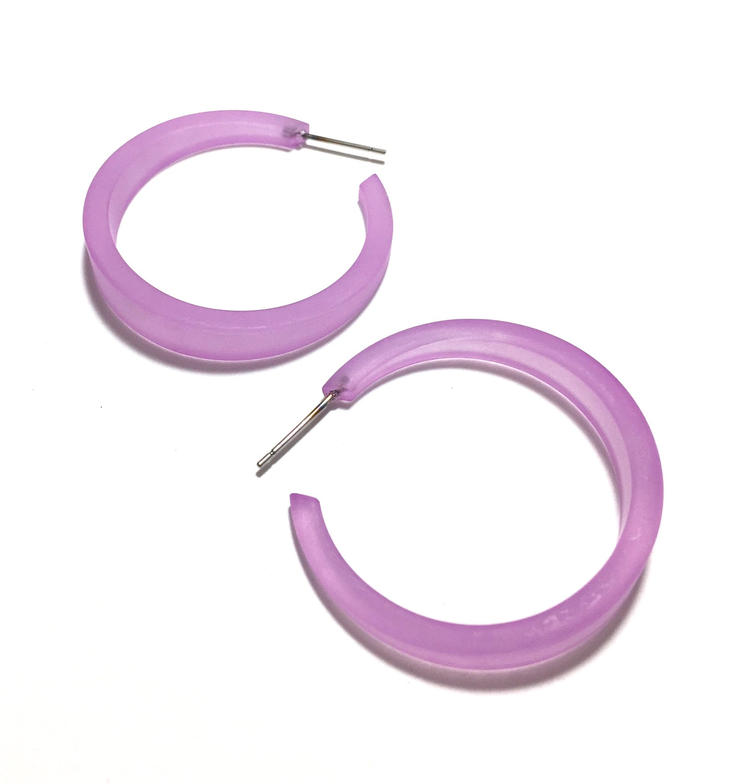 big lilac purple hoops