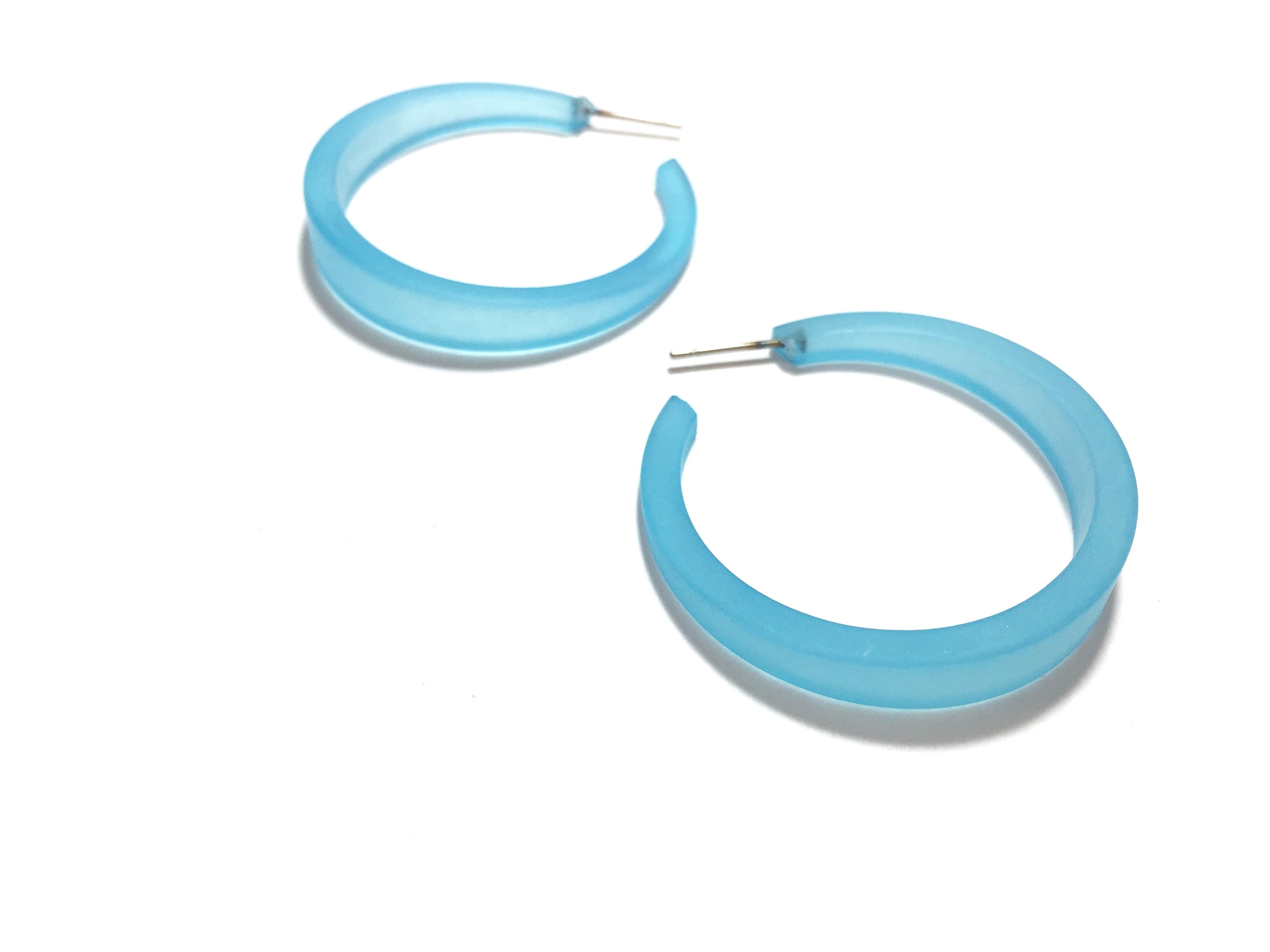 turquoise earrings big hoops