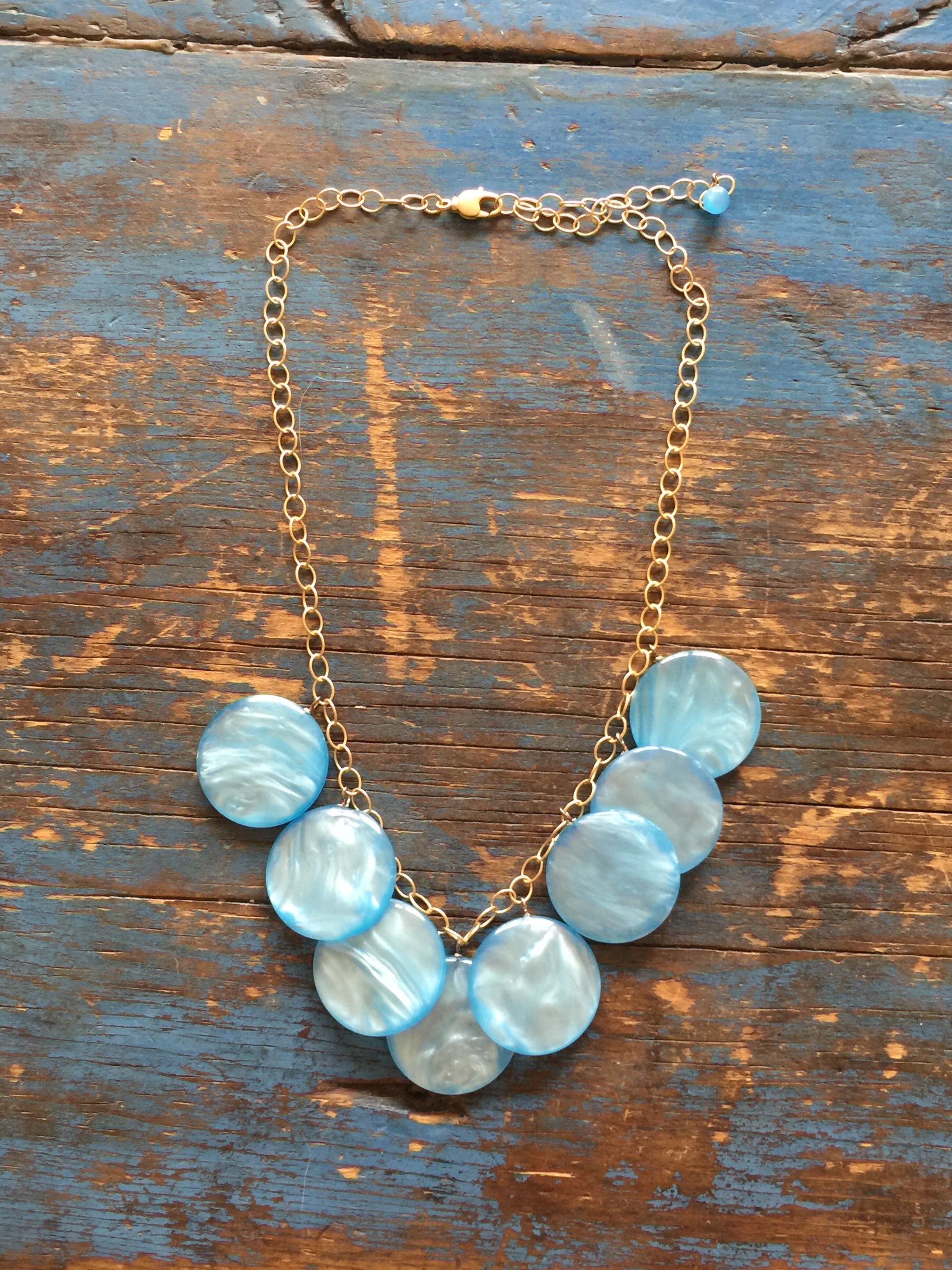 ice blue necklace
