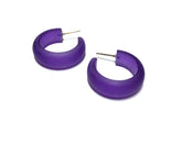 dark purple lucite hoops