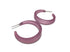 purple lola hoop earrings
