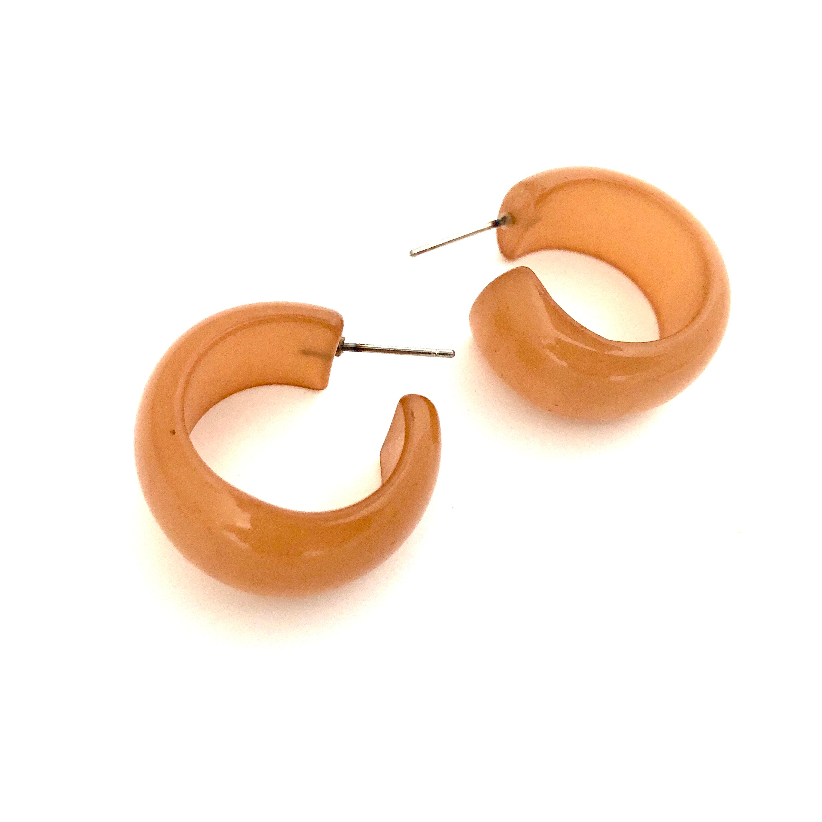 Terracotta Moonglow Haskell Hoop Earrings