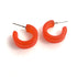 orange minimalist earrings