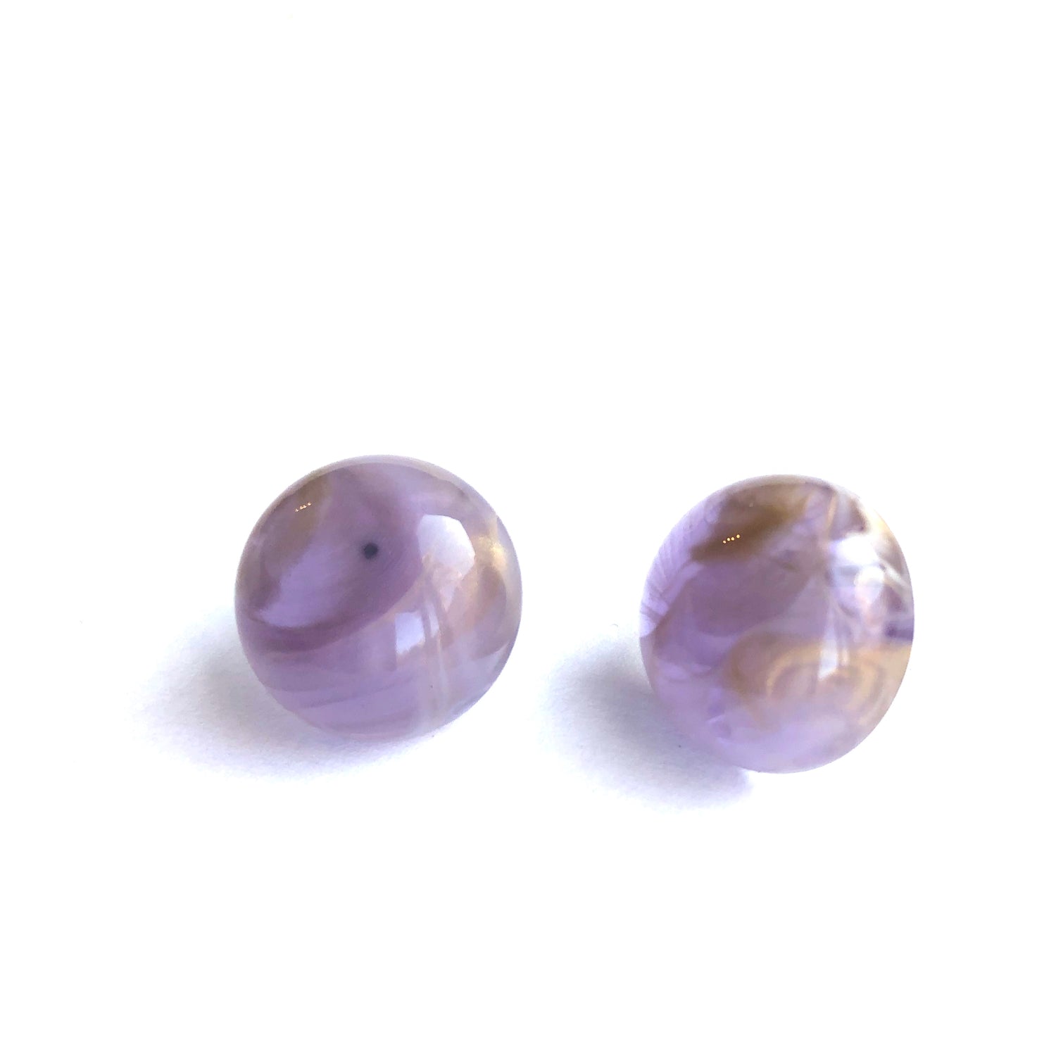 purple acrylic earrings