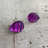 purple swirled earrings