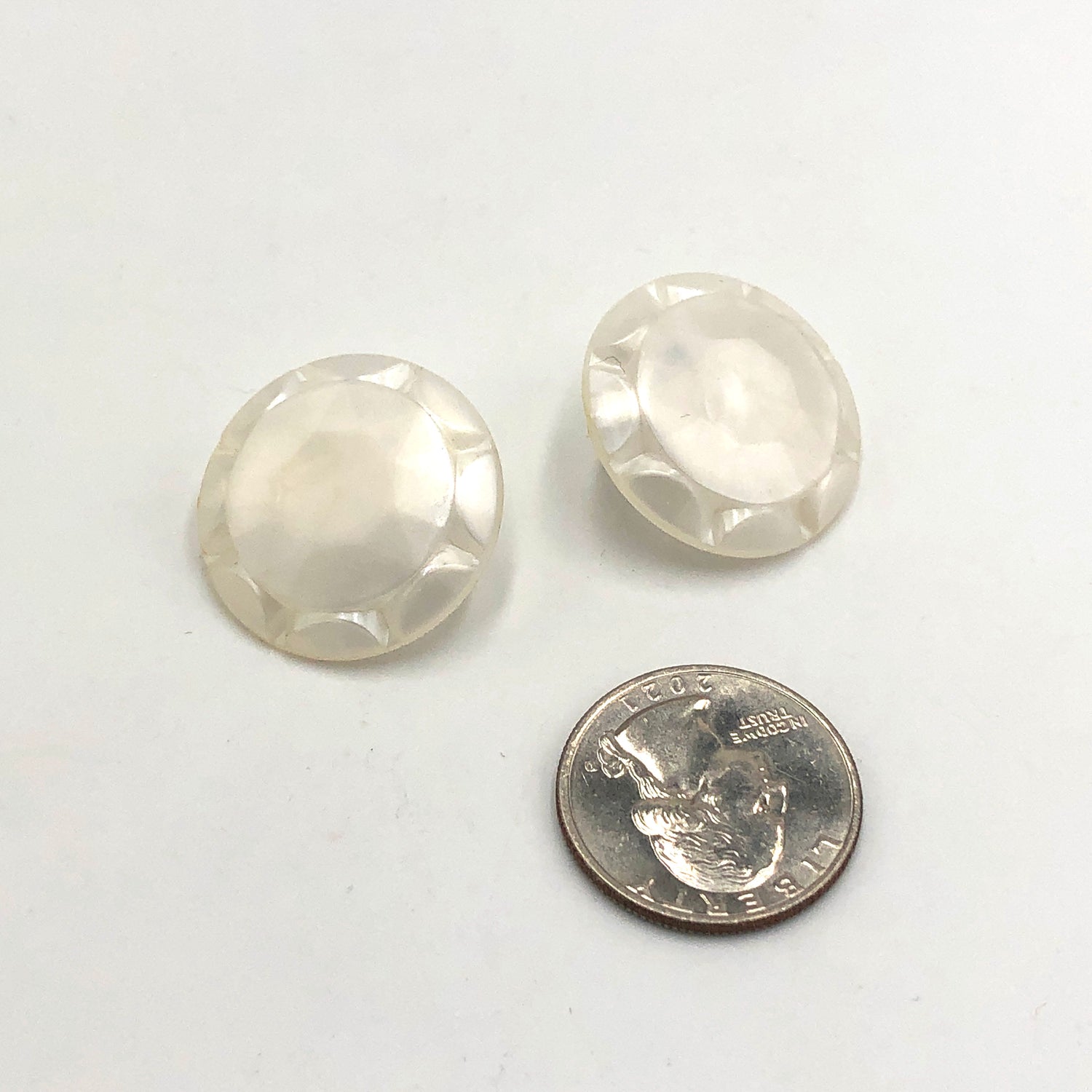 pearl white earrings