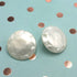 pearl button earrings