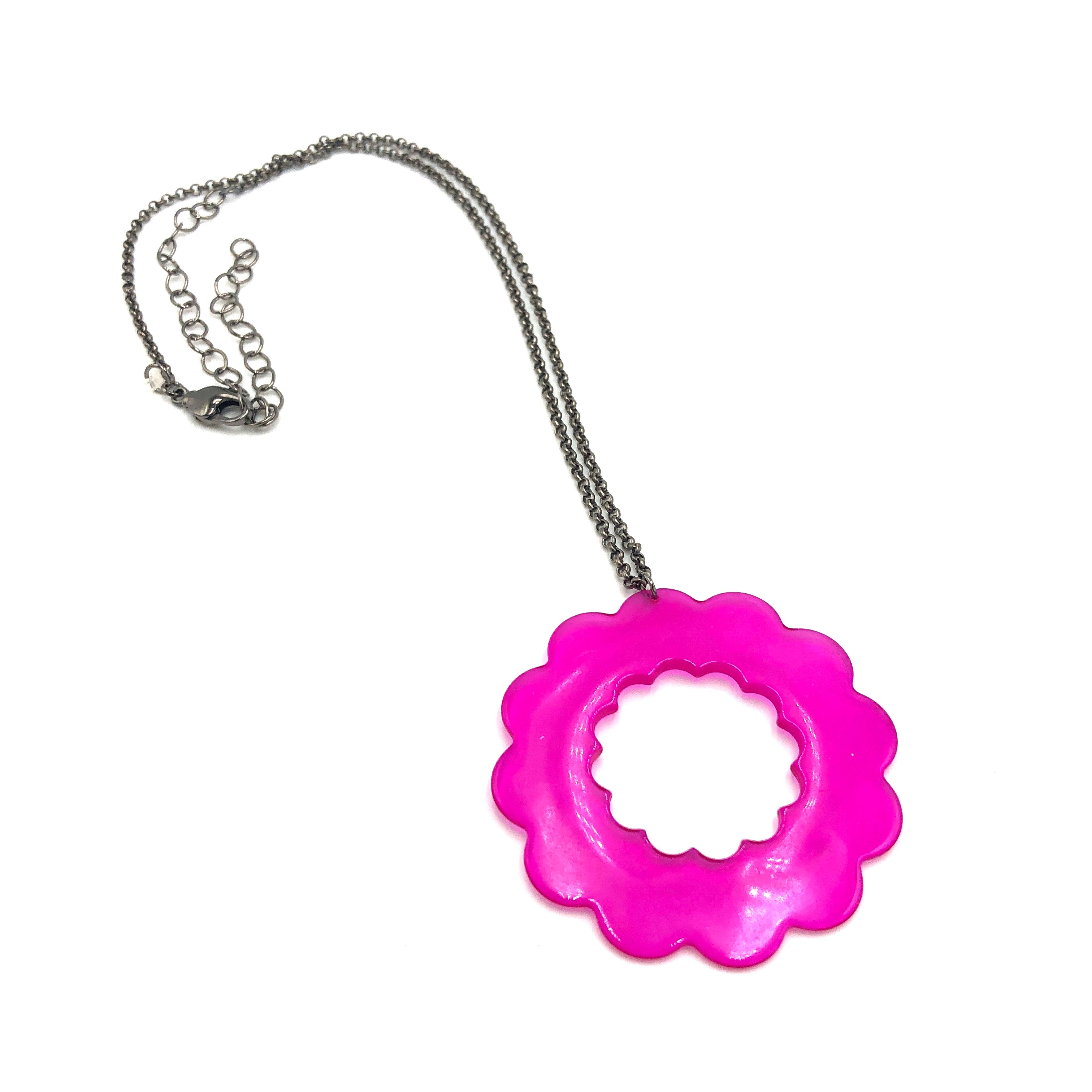 Hot Pink Florella Necklace
