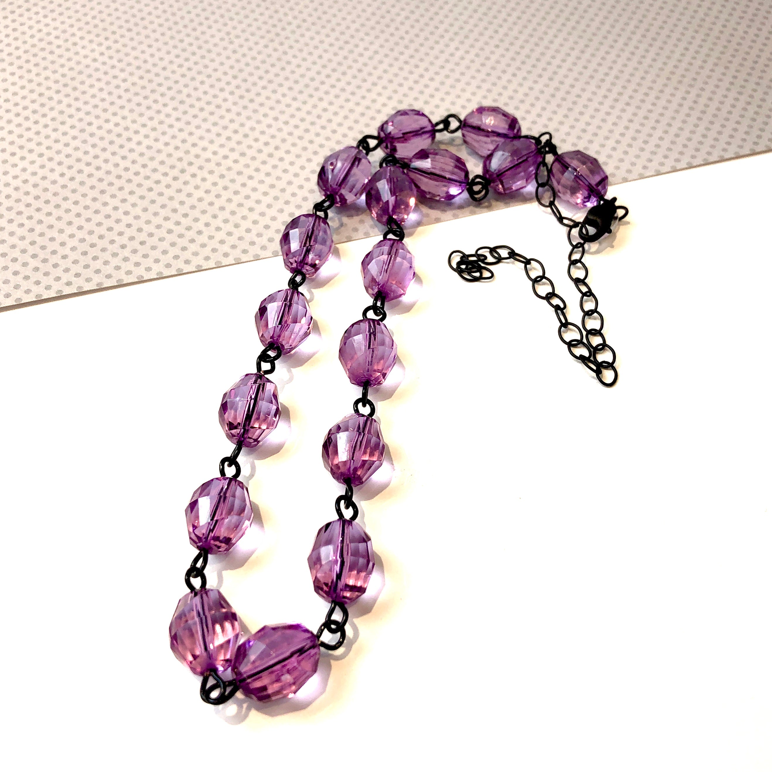 light purple necklace