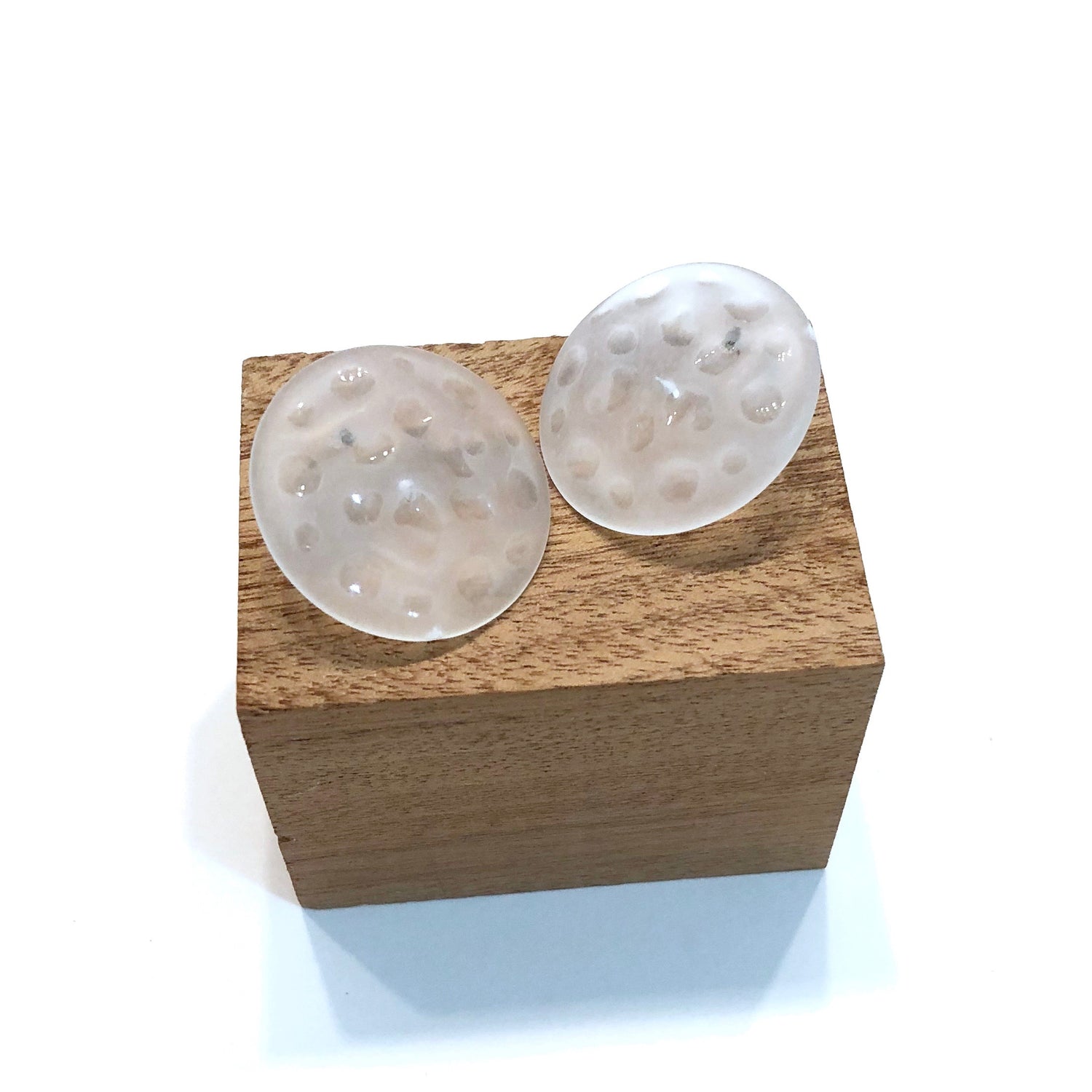 frosted clear studs