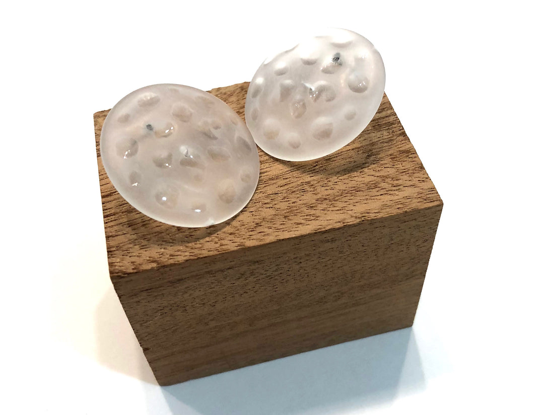 clear button studs