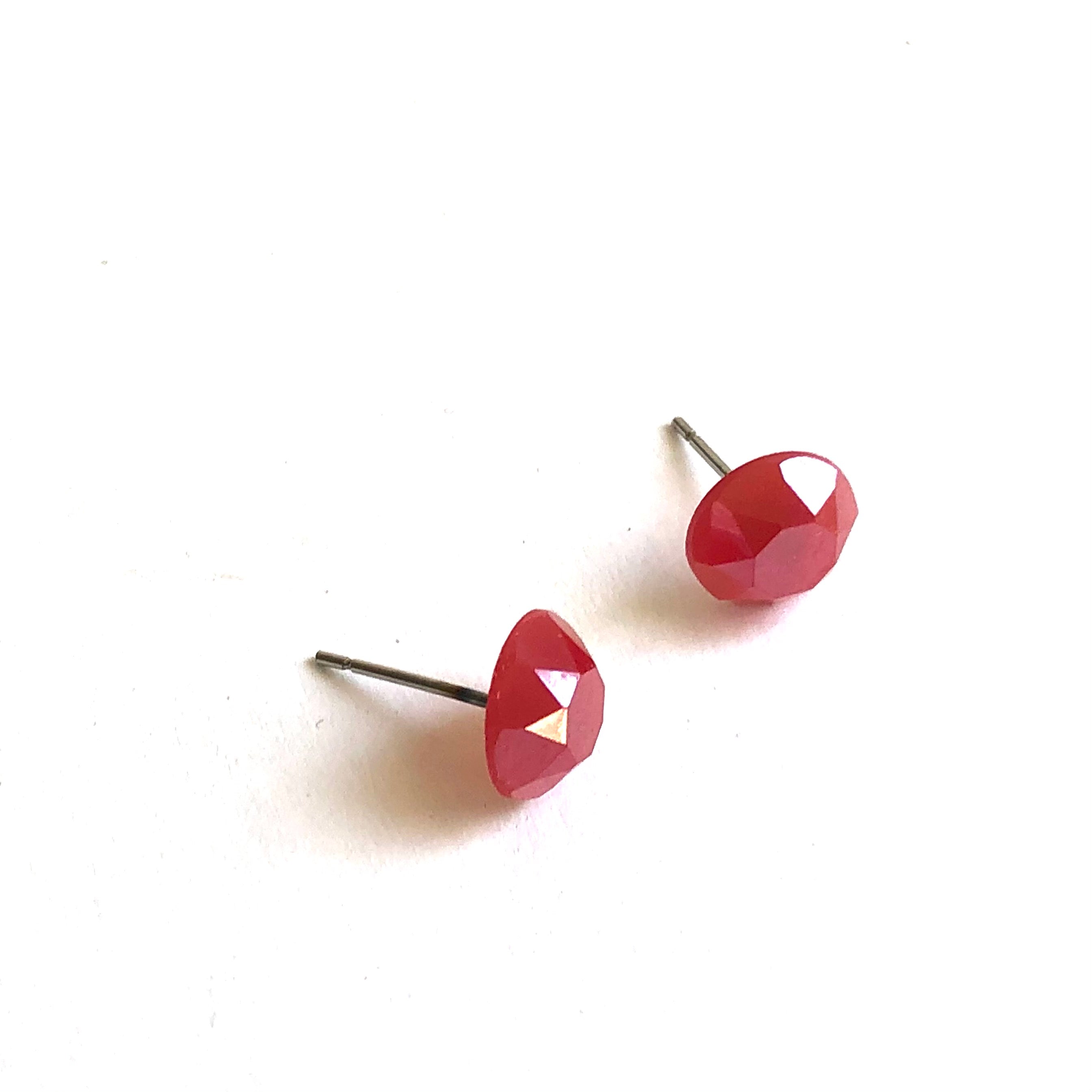 ruby luster studs