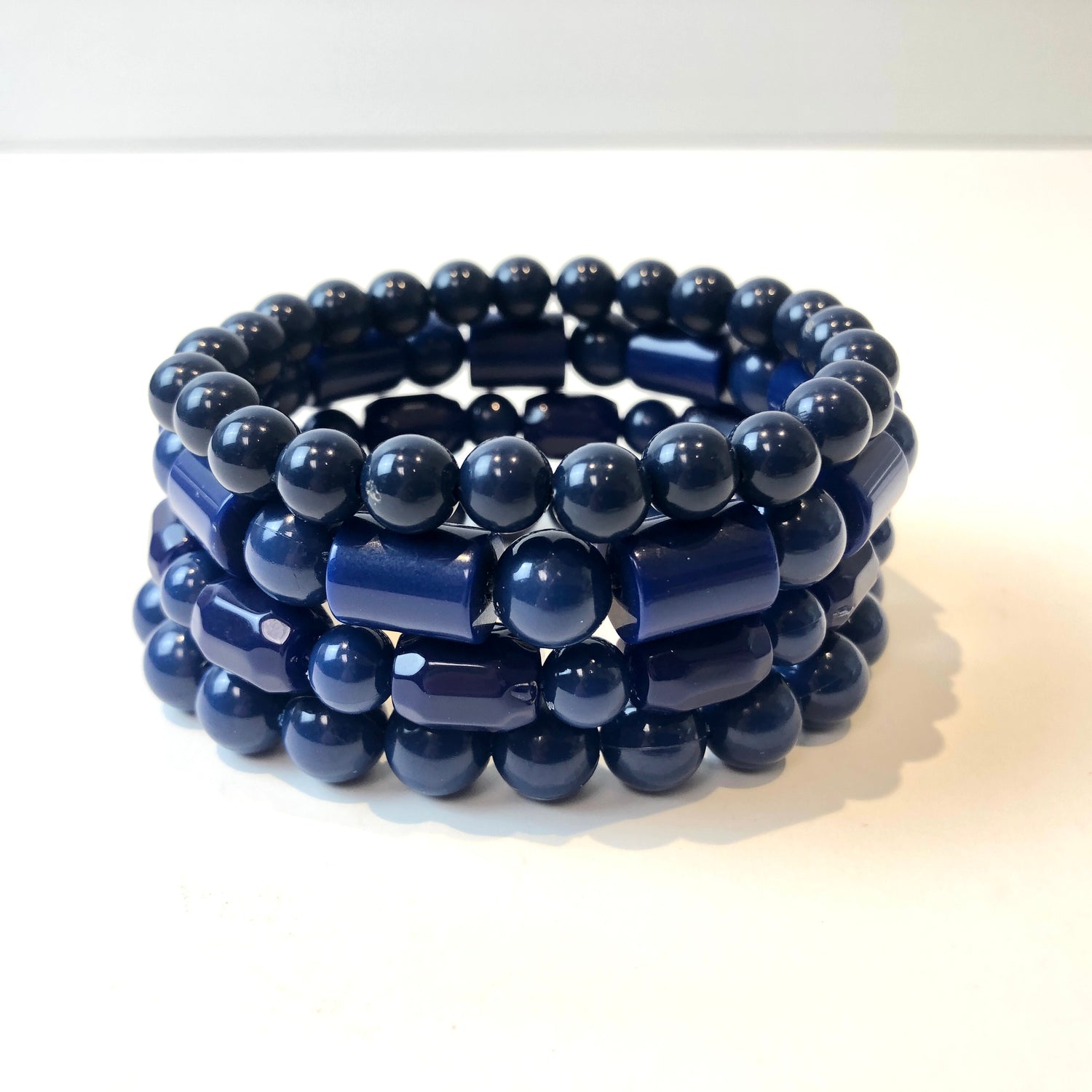 dark blue bracelets set