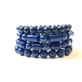 navy blue bracelets set