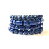 navy blue bracelets set