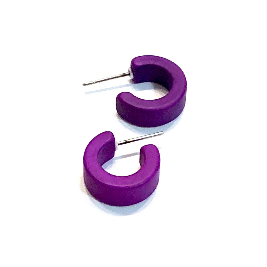small violet hoops