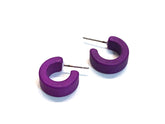 matte violet earrings