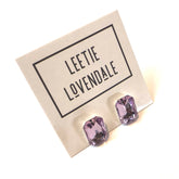 pastel purple earrings