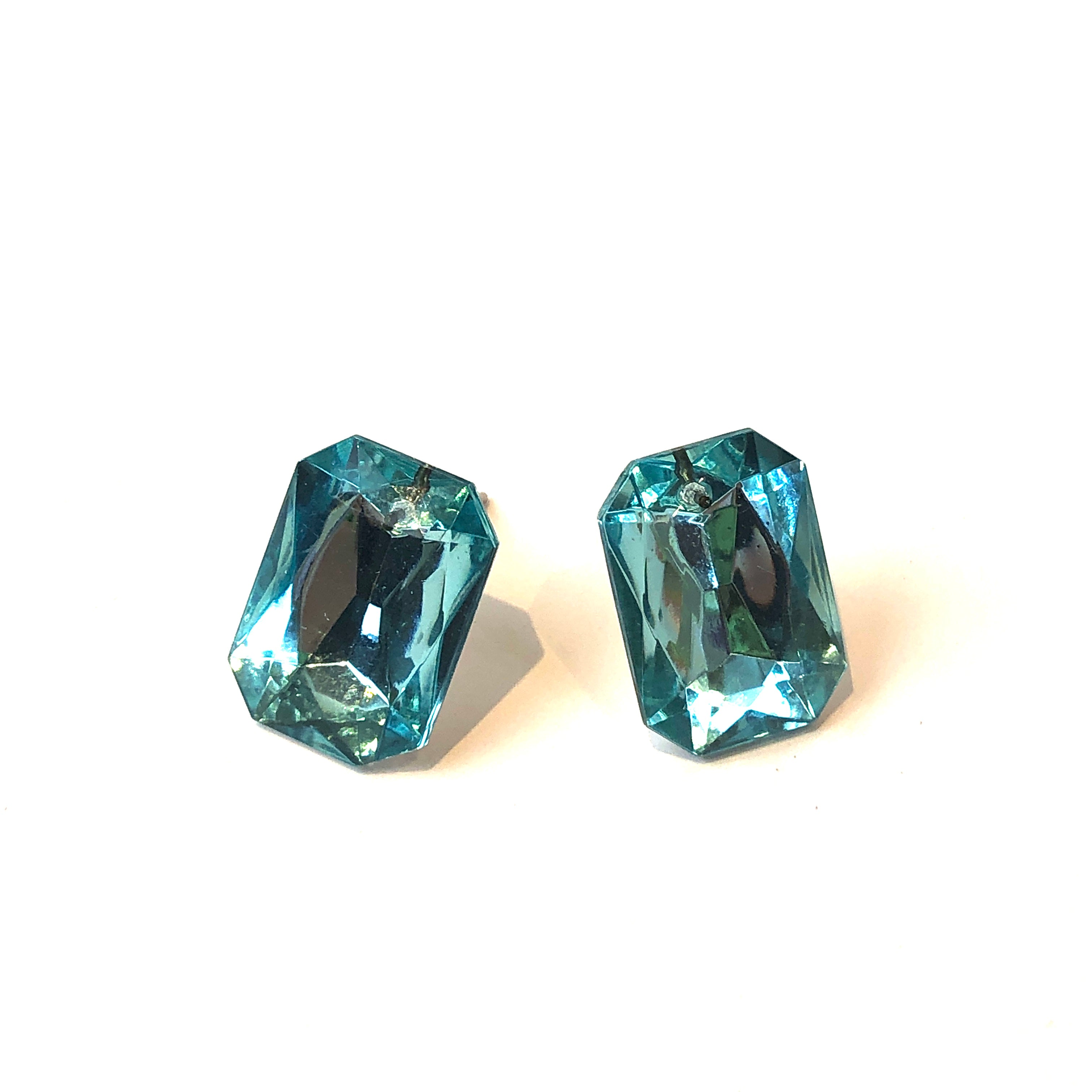 aqua blue studs