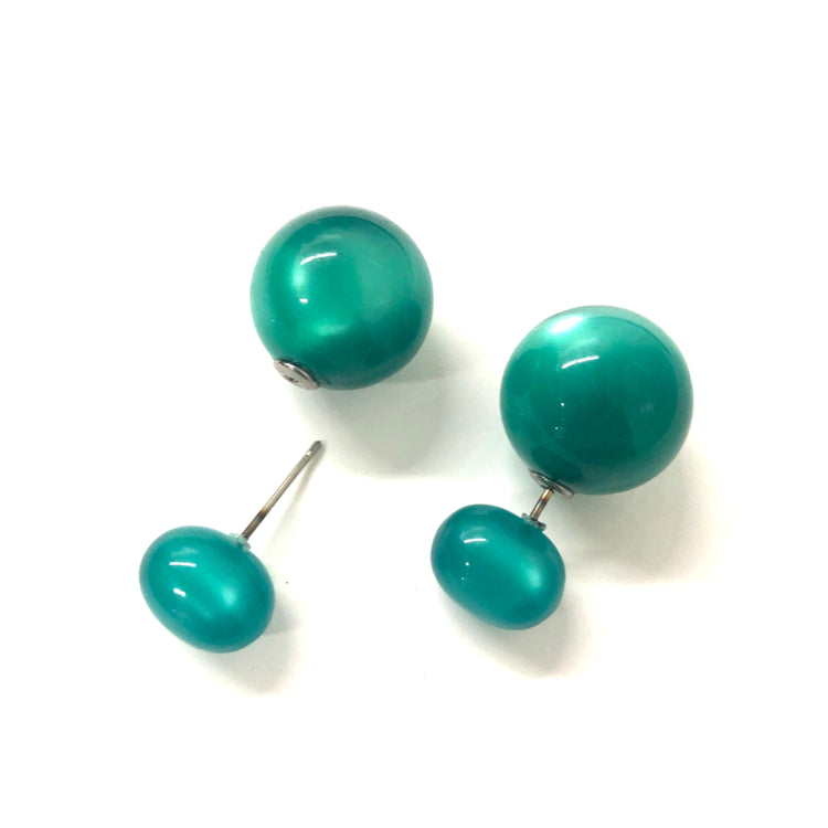 green moonglow modern earrings