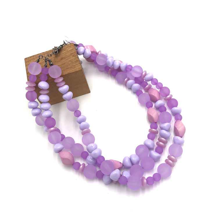 vintage purple necklace