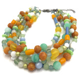 mixed beaded necklace