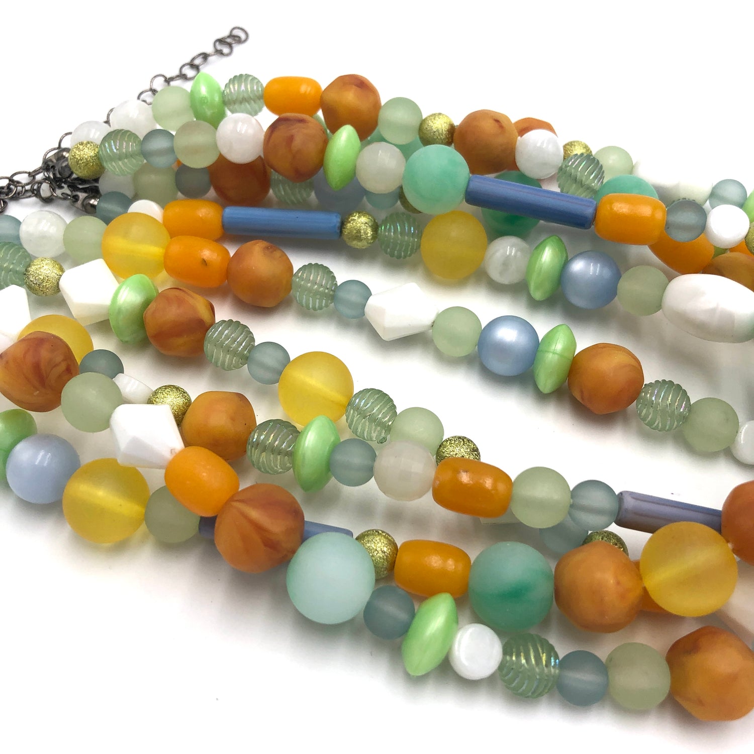 mixed lucite vintage beads