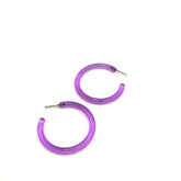 pastel purple hoops