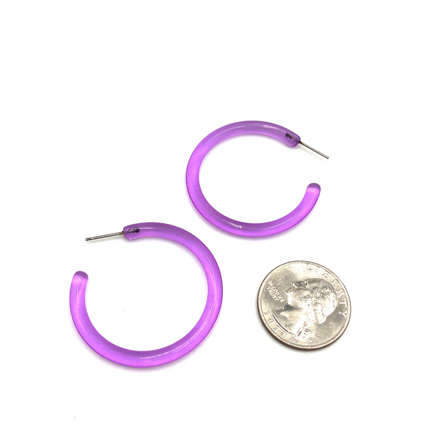 light purple earrings