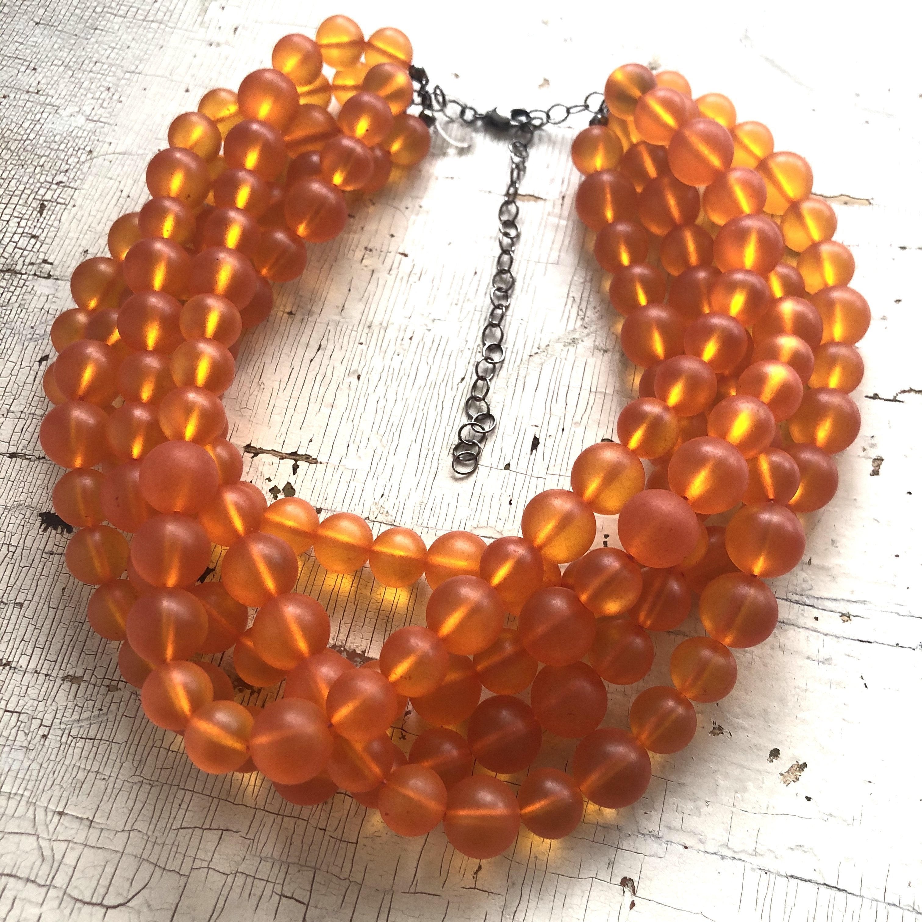 bright orange jewelry