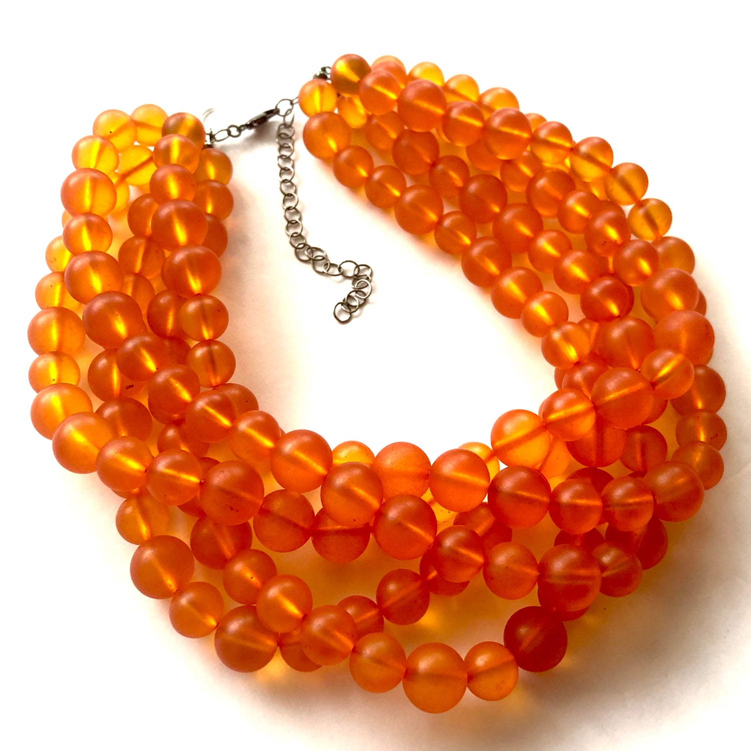 vintage orange necklace