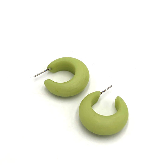 Celery Joy Hoop Earrings