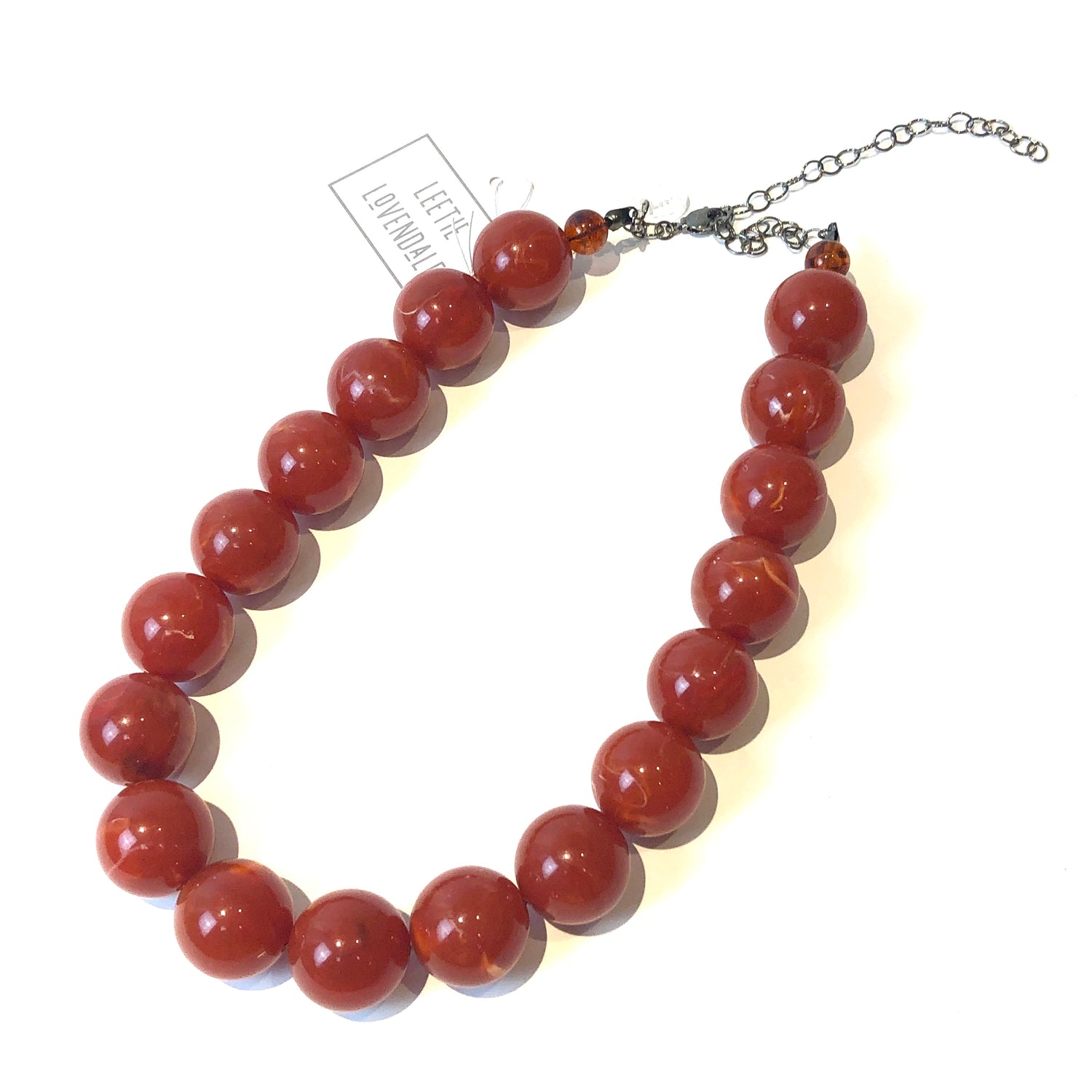 big red beads