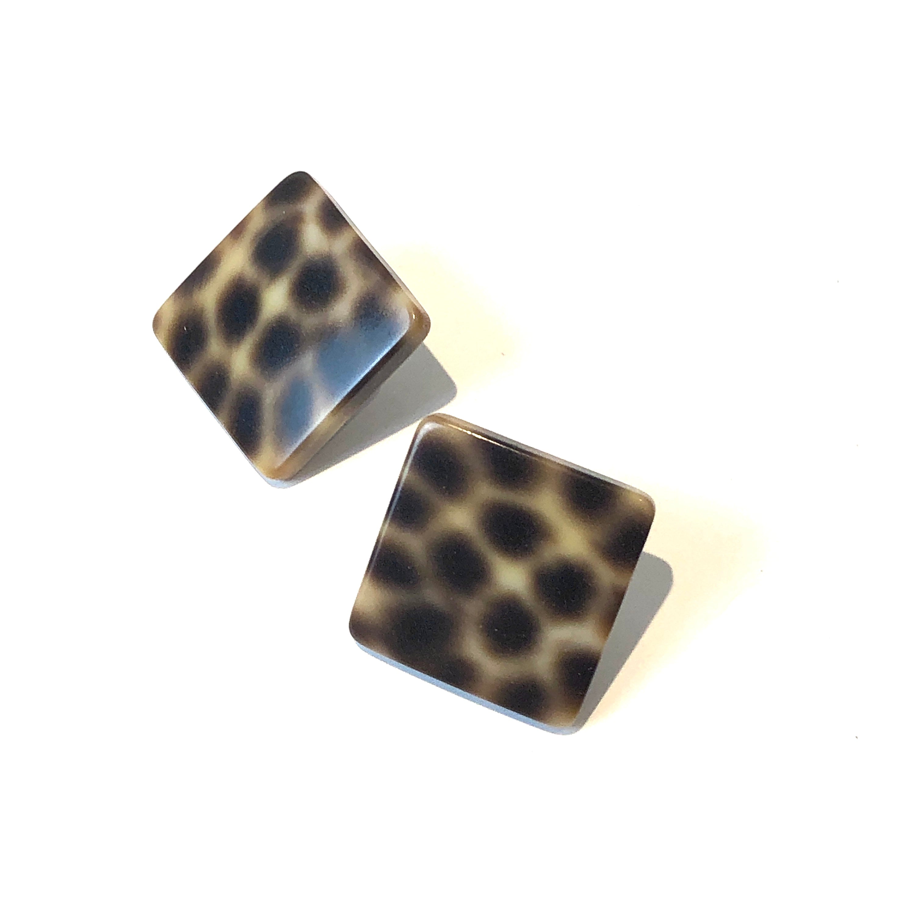 leopard spotted studs