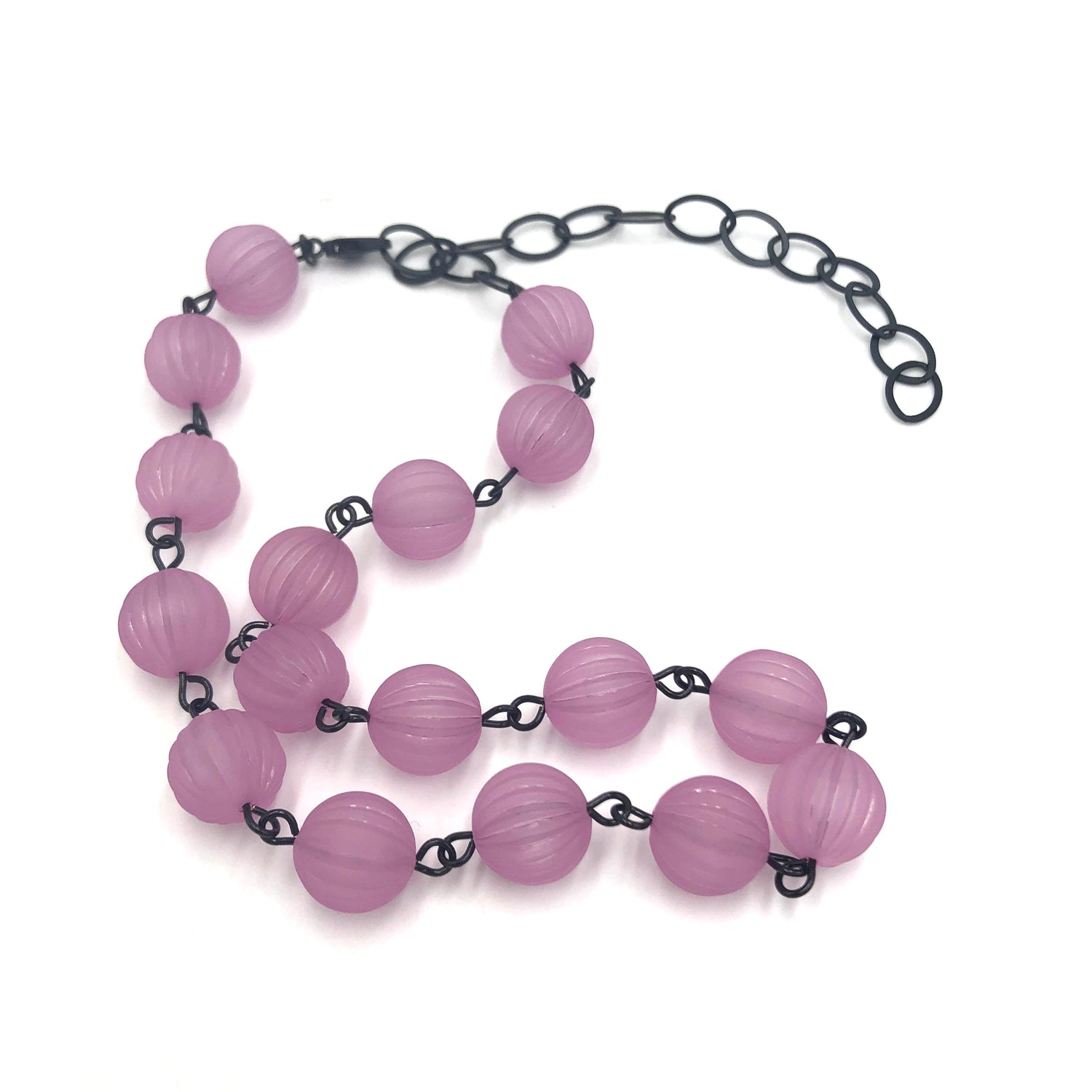 adjustable purple necklace