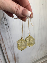 chain drop earrings gold