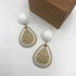 white gold earrings