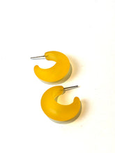 chunky yellow earrings