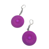 purple swirl earrings