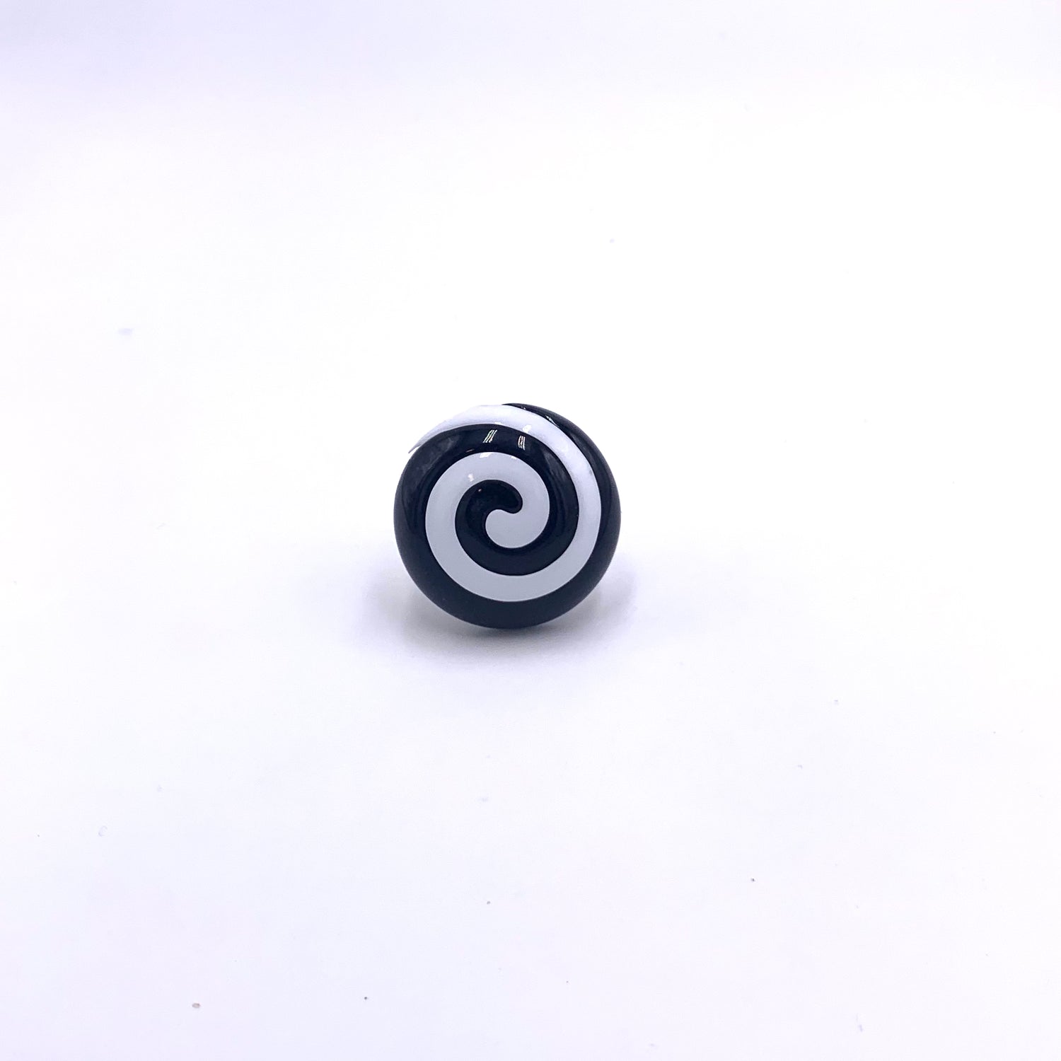 Black &amp; White Swirl Cocktail Ring