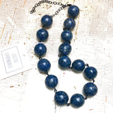 blue confetti necklace
