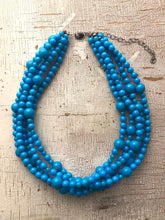 bright aqua necklace